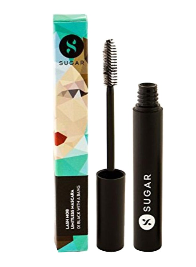 SUGAR Cosmetics Lash Mob Limitless Mascara 01 Black with A Bang - Image 1
