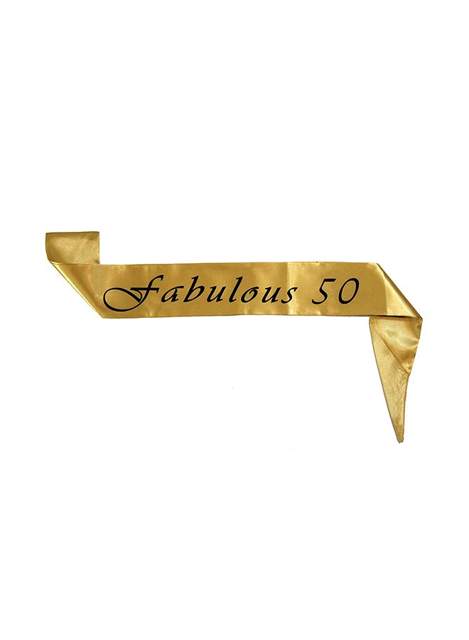Wanna Party - Fabulous 50 Printed Party Sash - Image 1