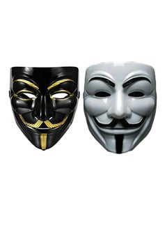 2-Piece V-Shape Vendetta Face Mask 7.68 x 6.3inch
