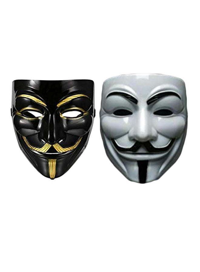 Sage Square - 2-Piece V-Shape Vendetta Face Mask 7.68 x 6.3inch - Image 1