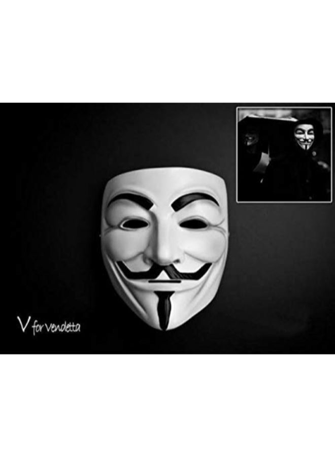 Sage Square - 2-Piece V-Shape Vendetta Face Mask 7.68 x 6.3inch - Image 1
