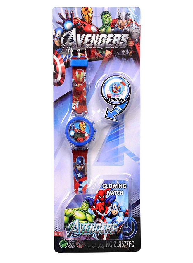 ساند بوكس ساعة مضيئة بإضاءة LED بتصميم مستوحى من فيلم "Avengers" - Image 3