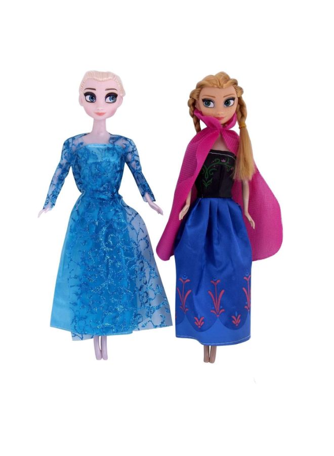دستنير دمية أزياء الأميرة إلسا وآنا من فيلم Frozen 28.5سم - Image 2