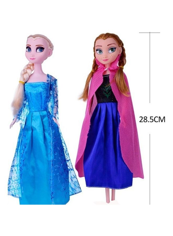 دستنير دمية أزياء الأميرة إلسا وآنا من فيلم Frozen 28.5سم - Image 3