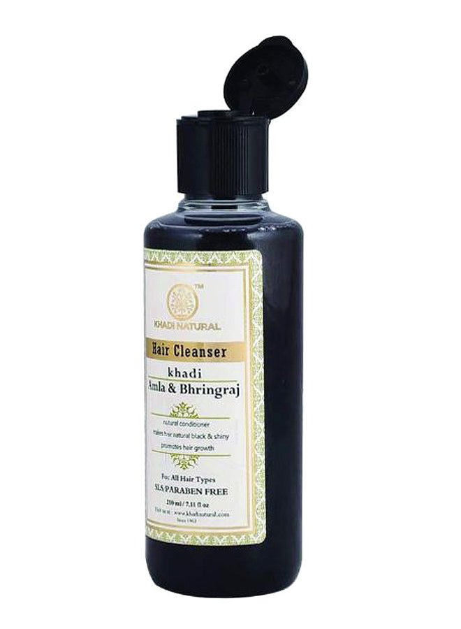Khadi Natural Pack Of 2 Amla And Bhringraj Hair Cleanser Conditioner 2 x 210ml - Image 2
