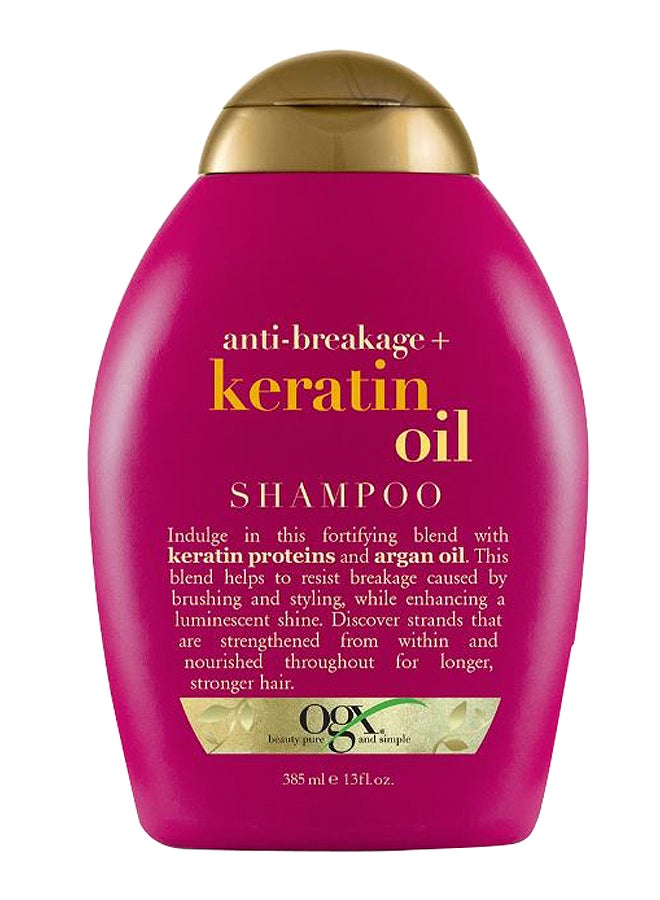Ogx Anti-Breakage Plus Keratin Oil Shampoo 385ml - Image 1