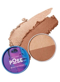 MyGlamm Pose HD Duo Highlighter 001 Rose Gold/Champagne  - Image 2