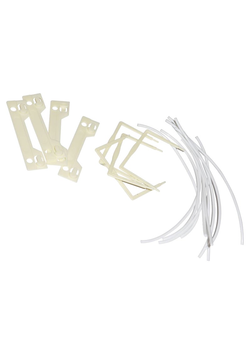 FIS 50-Piece Medical U-Clip Set White - Image 1