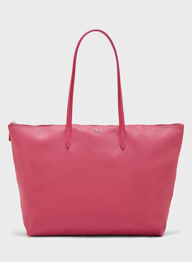 LACOSTE - Classic Design Tote Bag Pink - Image 1