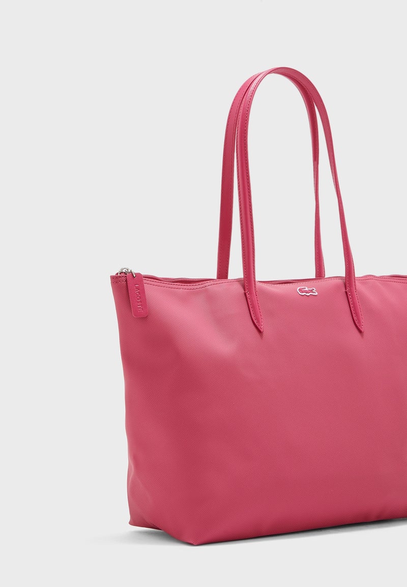 LACOSTE - Classic Design Tote Bag Pink - Image 1