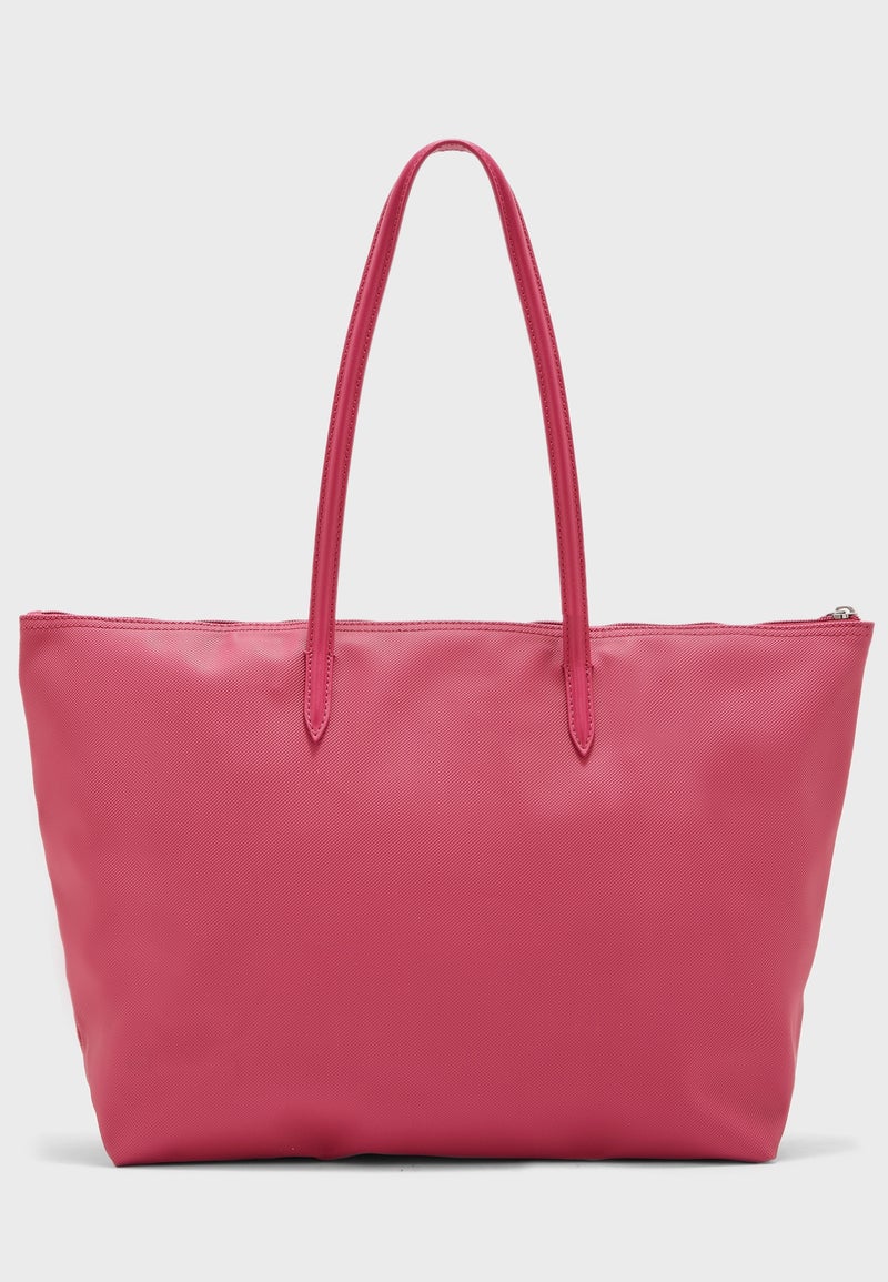 LACOSTE - Classic Design Tote Bag Pink - Image 1