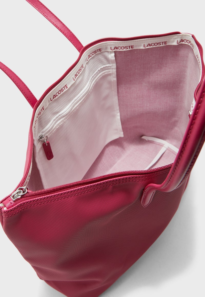 LACOSTE - Classic Design Tote Bag Pink - Image 1