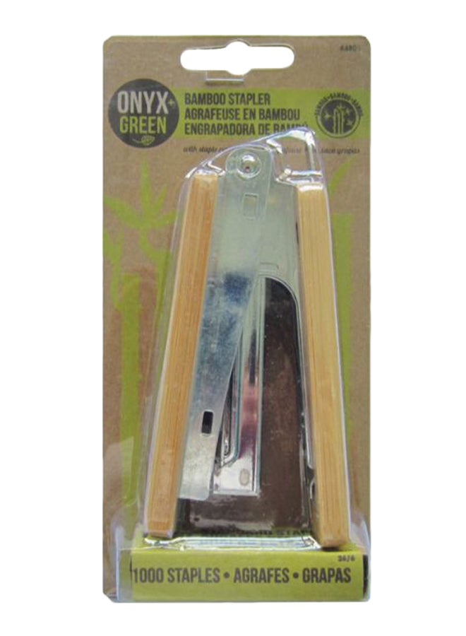 1/2 Strip Stapler With Staple Remover Beige/Silver