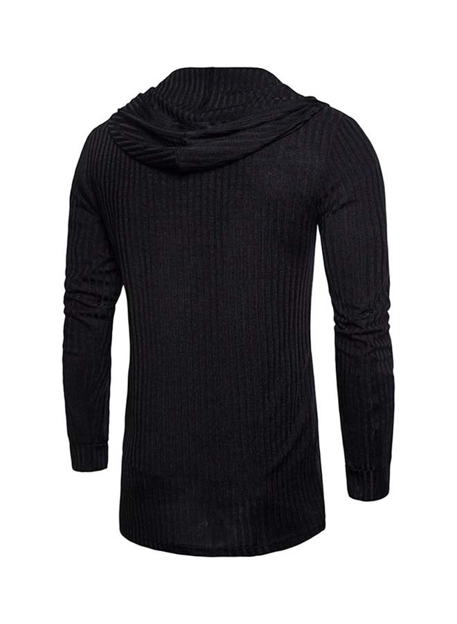 Generic - Long Sleeve Solid Design Cardigan Black - Image 1