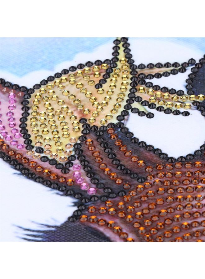 لوحة فنية ماسية بتصميم زرافة لتزيين الحائط يمكنك صنعها بنفسك بني 25 x 25Ø³Ù†ØªÙŠÙ…ØªØ± - Image 3