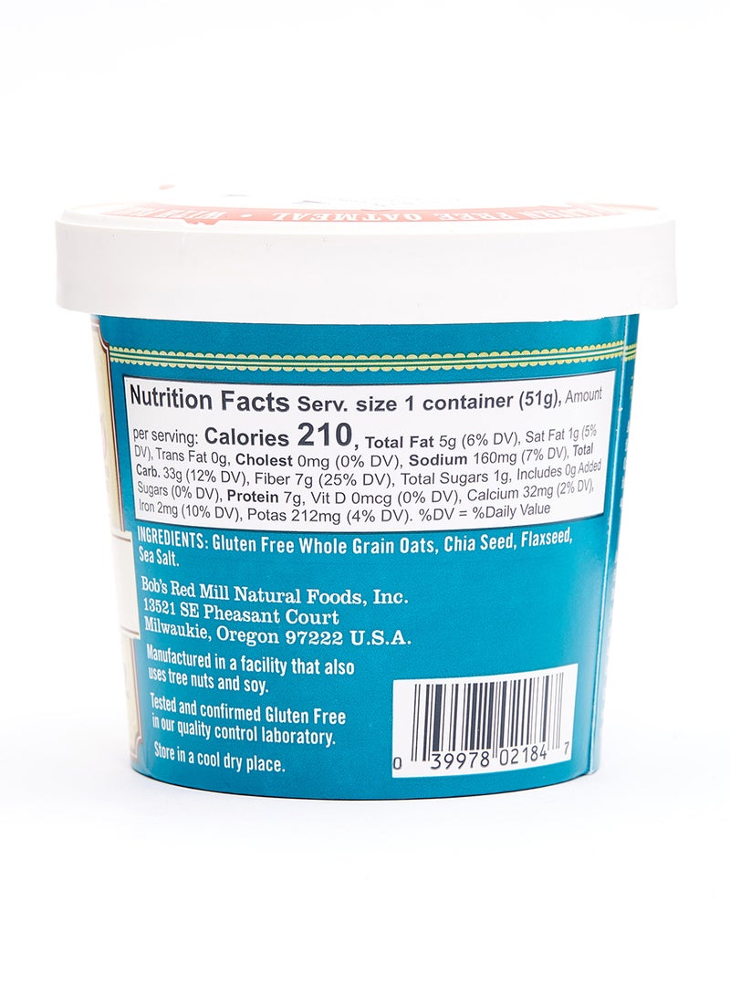 Bob's Red Mill Gluten Free Oatmeal Classic 51grams - Image 3