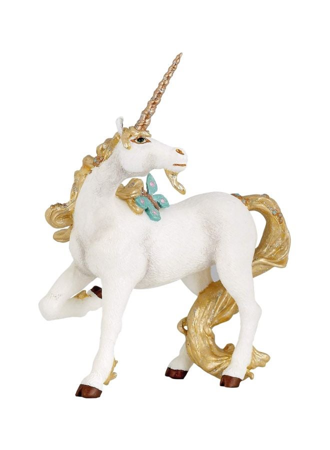 بابو مجسم حيوان وحيد القرن الذهبي 5بوصة