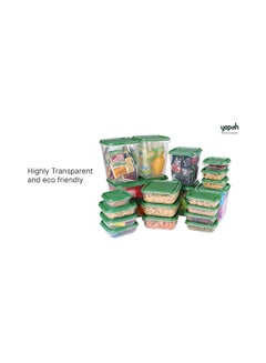 Generic 17-Piece Food Container Set Green 18.5cm  - Image 2