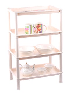 Home Concept Multi Functional Kitchen Storage Rack Beige 30x45x70centimeter  - Image 3