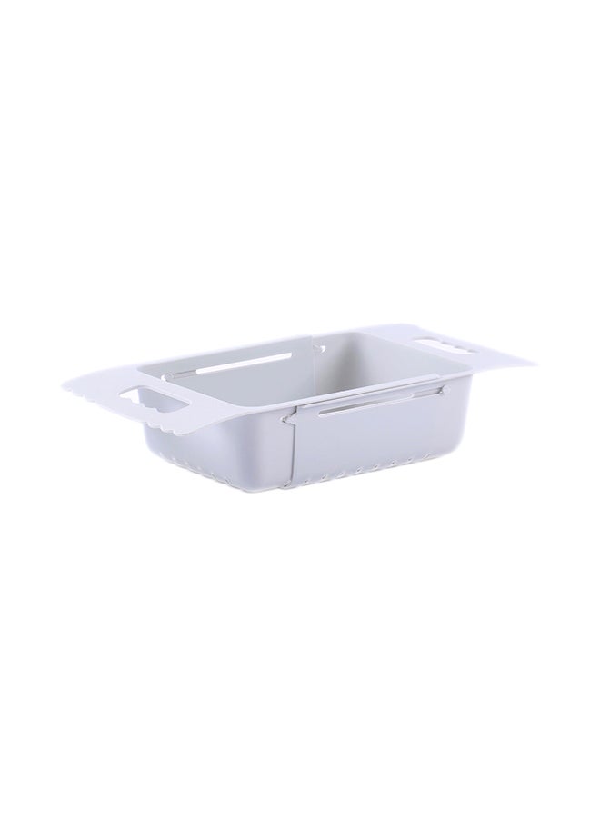 Stretchable Drain Vegetable Fruit Washing Basket Grey 37x19x8cm - v1576587434/N32539493A_1