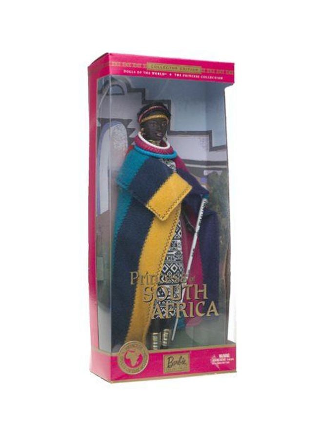 Barbie - Princess Of South Africa Doll 3.1 x 5.9 x 13.5inch - Image 1