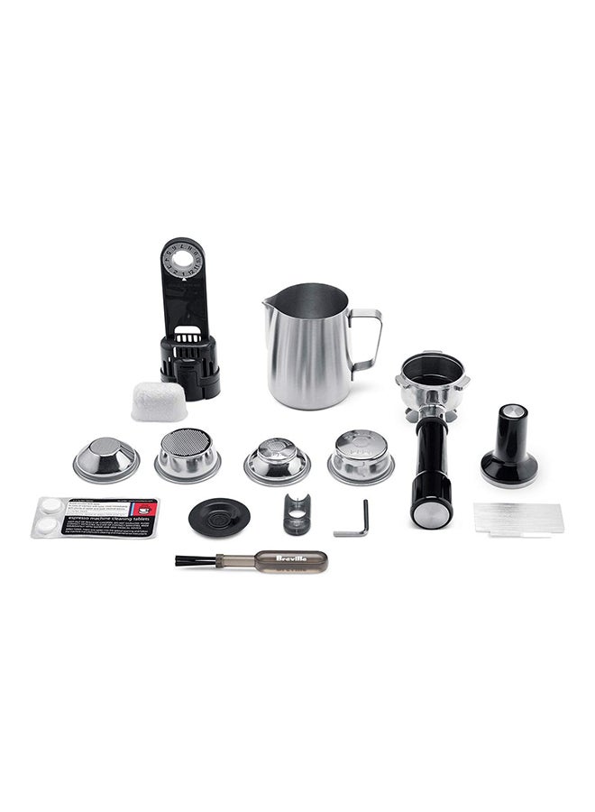 Breville - 6-Cup Espresso Maker (International Version) 1700 W BES870XL Silver - Image 1