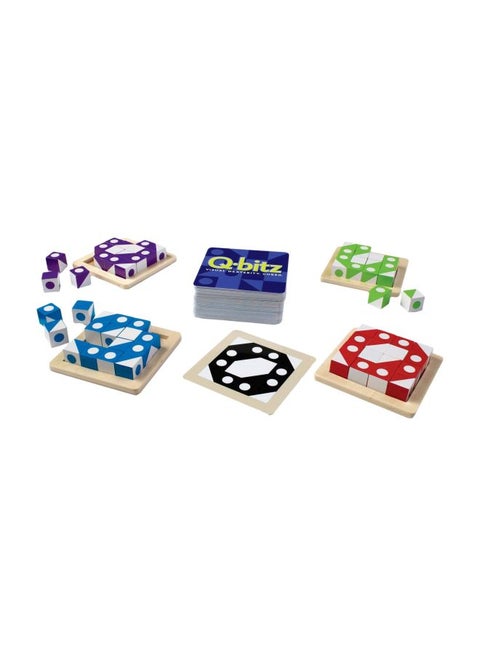 Q-Bitz Visual Dexterity Cubed Board Game