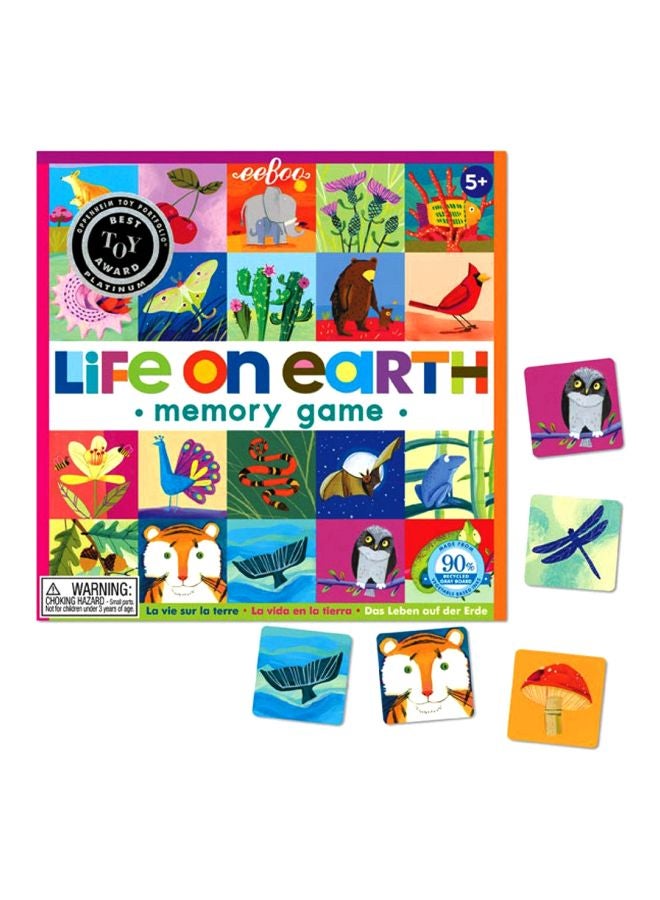 eeboo Life On Earth Memory Matching Game EB-MGLOE3  - Image 1