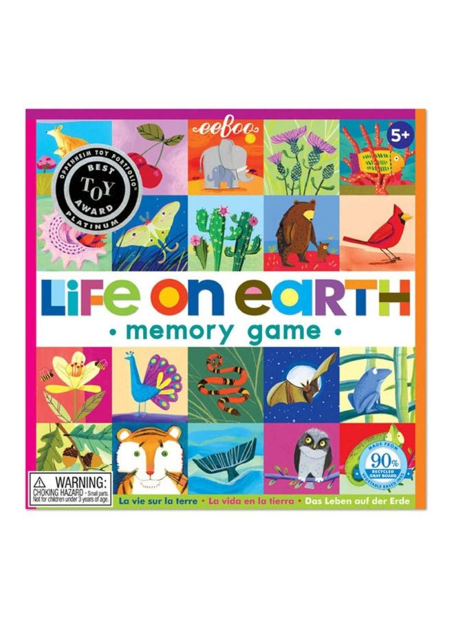 eeboo Life On Earth Memory Matching Game EB-MGLOE3  - Image 2