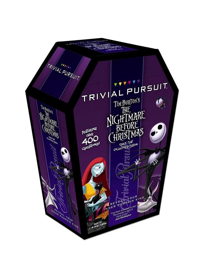 USAopoly Trivial Pursuit Tim Burton's The Nightmare Before Christmas Quick Play Collection Edition  - Image 2