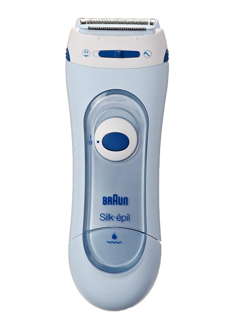 BRAUN Silk Epil Hair Epilator Shaver Blue/White/Silver 7.8 x 5.2inch - Image 1