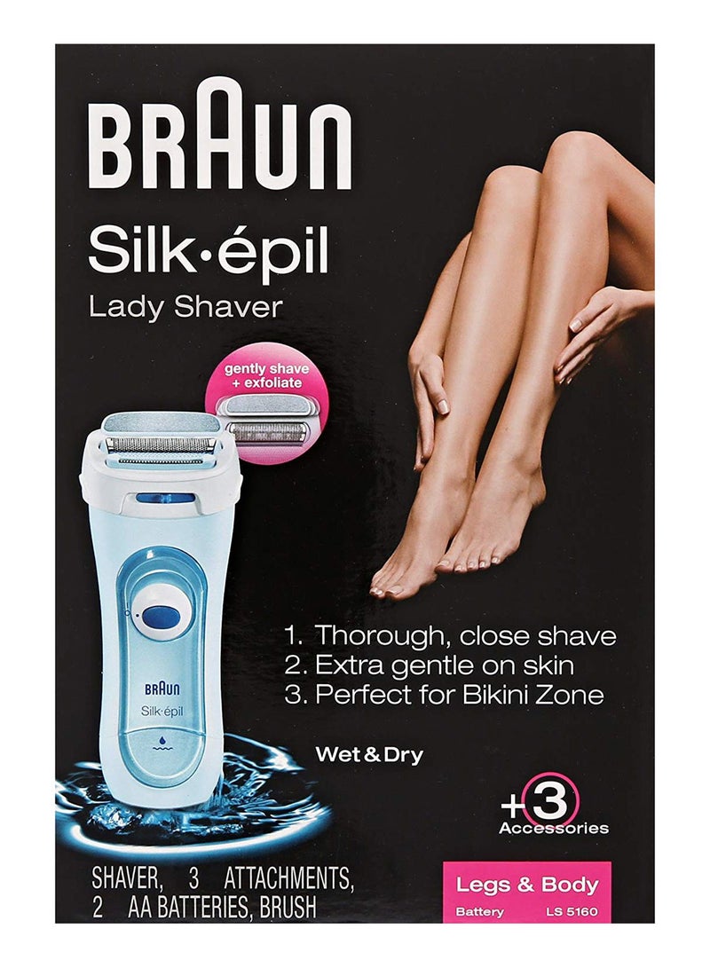 BRAUN Silk Epil Hair Epilator Shaver Blue/White/Silver 7.8 x 5.2inch - Image 2
