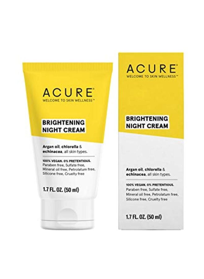 Acure Brightening Night Cream 1.7Fluid Ounce - Image 1
