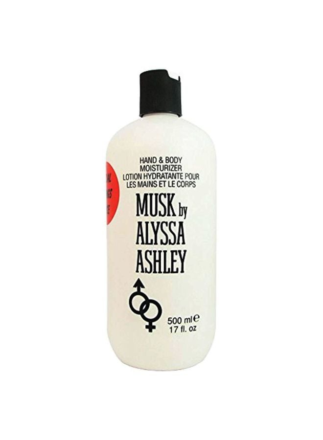 ALYSSA ASHLEY Musk Hand And Body Moisturiser 500ml 
