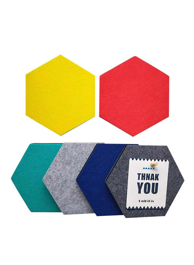 xiaowa 6-Piece Hexagonal Bulletin Board Multicolour - Image 1
