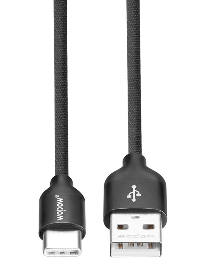 وبو كابل شحن ومزامنة بيانات USB Type-C أسود/فضي - Image 2