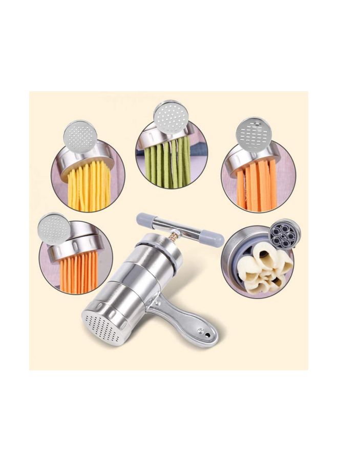 ماكينة صنع نودلز يدوية من الستانلس ستيل فضي 47x38x9Ø³Ù†ØªÙŠÙ…ØªØ± - Image 3