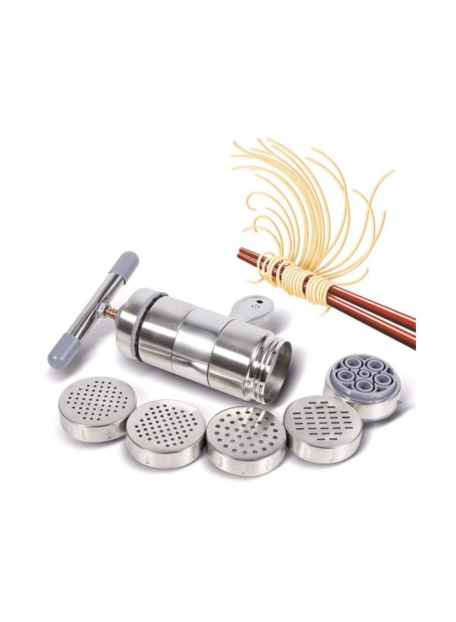 ماكينة صنع نودلز يدوية من الستانلس ستيل فضي 47x38x9Ø³Ù†ØªÙŠÙ…ØªØ± - Image 4