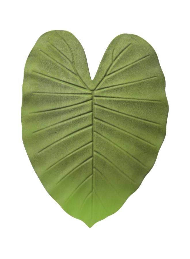 homes r us Polyster Leaf Shape Placemat Green 33x45centimeter - Image 1