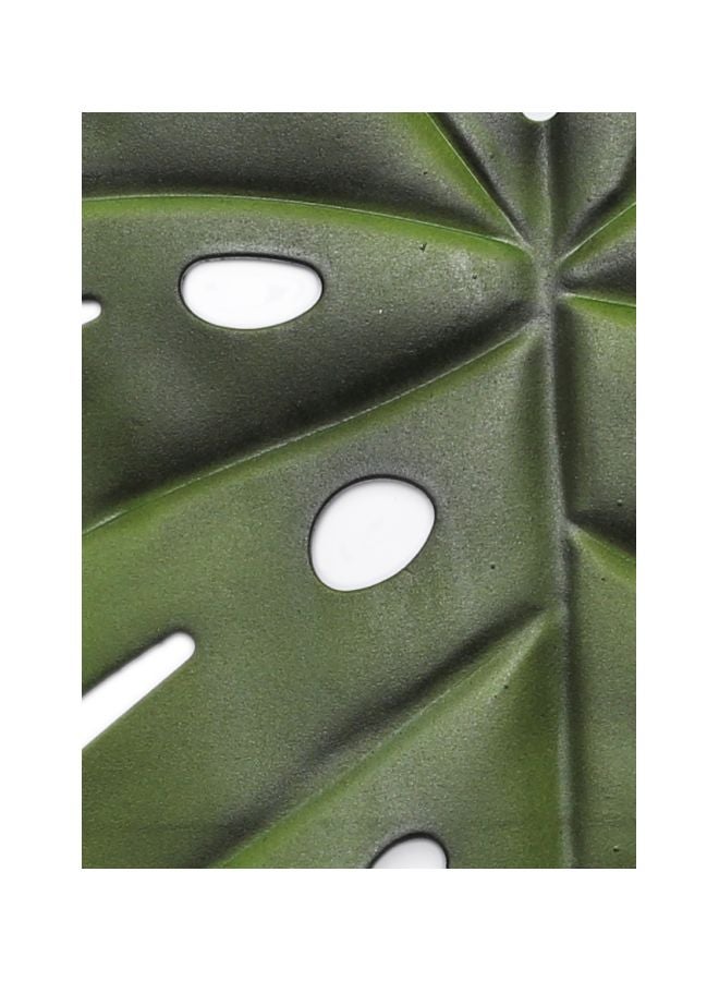 homes r us Polyster Leaf Shape Placemat Green 33x45centimeter - Image 2