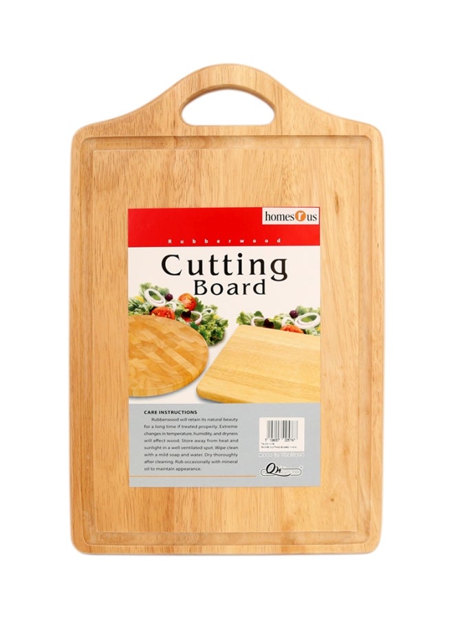 homes r us Wooden Chopping Board Beige 11x18centimeter 