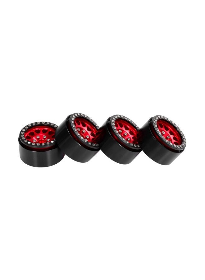 KKmoon 4-Piece Beadlock Wheel Rim Hub For 1/10 Traxxas Hsp Redcat Rc4wd Tamiya Axial SCX10 D90 HPI RC Car 1RM11943R  - Image 1