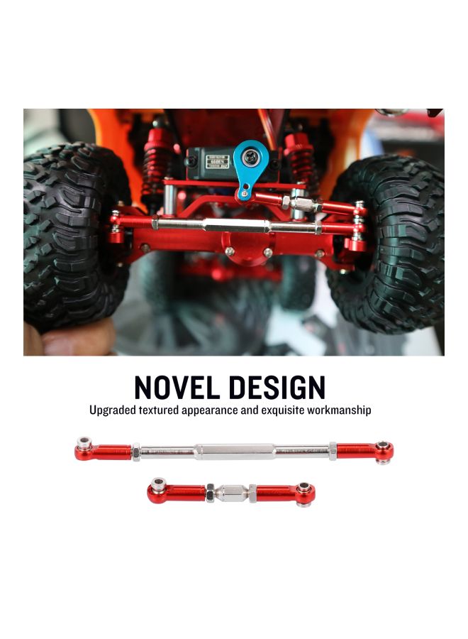 KKmoon 2-Piece RC Car Adjustable Steering Linkage Servo Link Pull Rod Turnbuckle  - Image 2