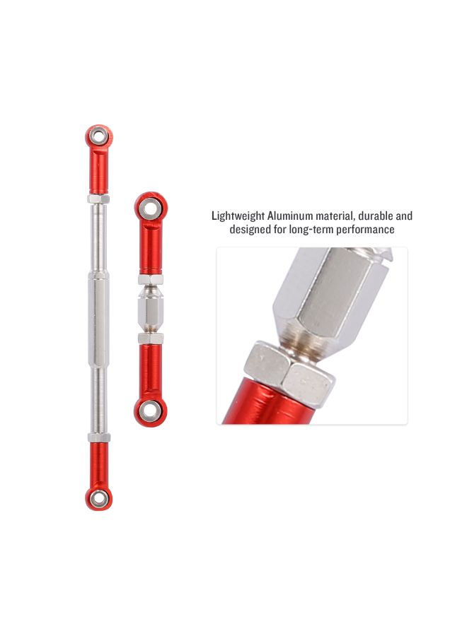KKmoon 2-Piece RC Car Adjustable Steering Linkage Servo Link Pull Rod Turnbuckle  - Image 4