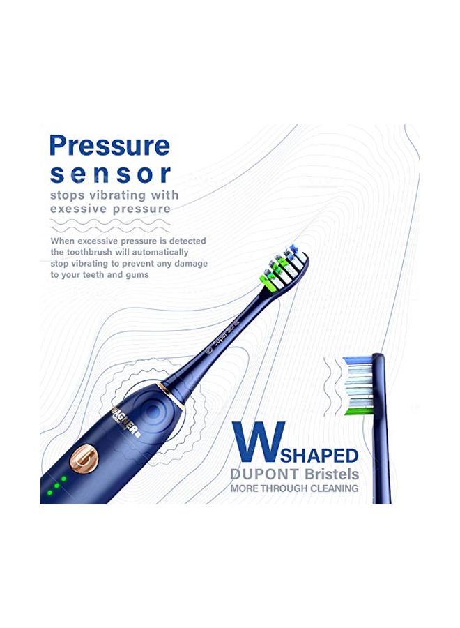 Jubilee Edition Supersonic Toothbrush With Pressure Sensor Set Blue/White/Green - Image 2