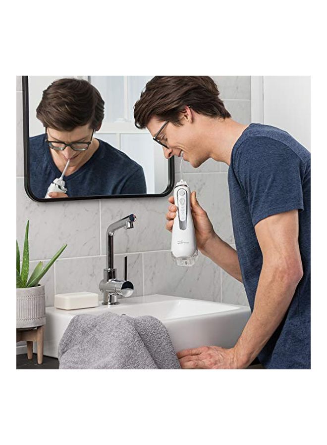 واتربيك أداة تنظيف الفم والأسنان اللاسلكية بضخ الماء أبيض - Image 2