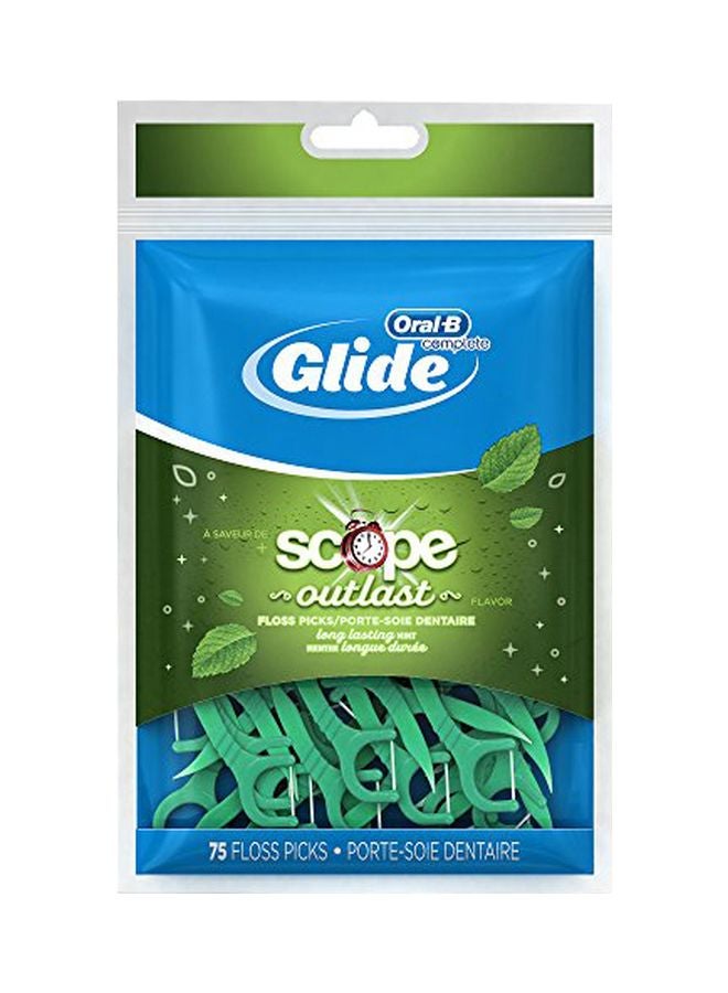 Oral-B Glide Floss Picks Long Lasting Mint Green - Image 1