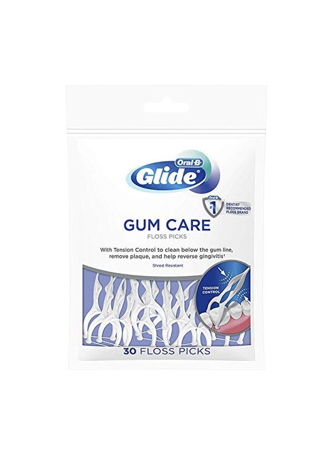 أورال بي مجموعة خيوط ناعمة للعناية باللثة من 3 قطع أبيض - Image 2