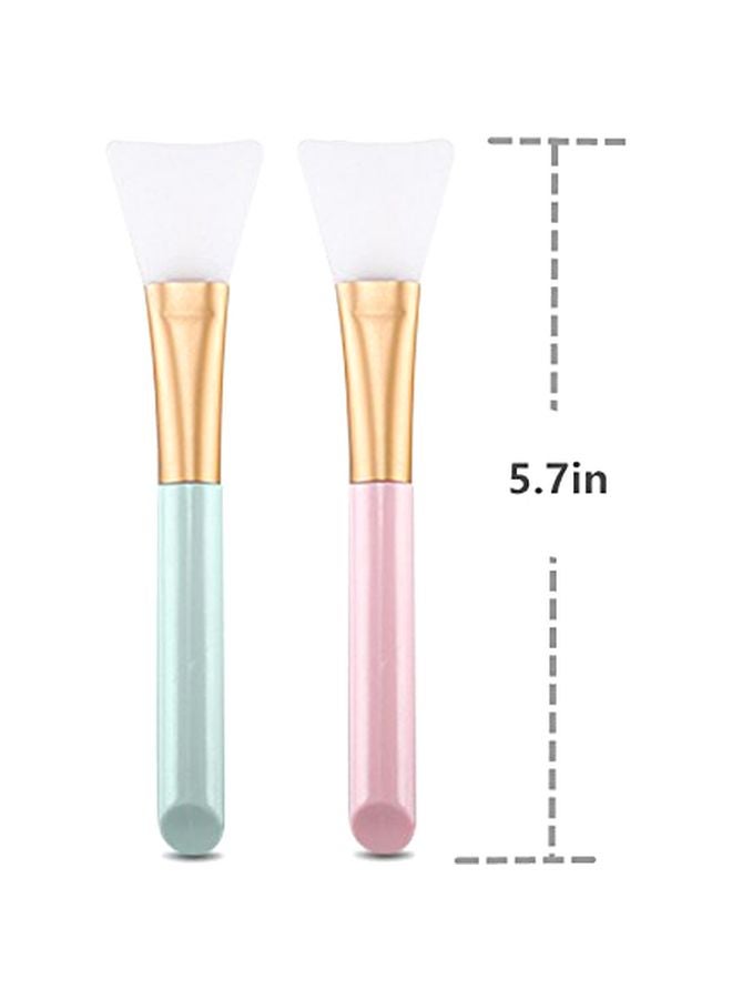 Opiqcey Pack Of 2 Silicone Face Mask Brush Pink/Blue/White 6inch  - Image 2