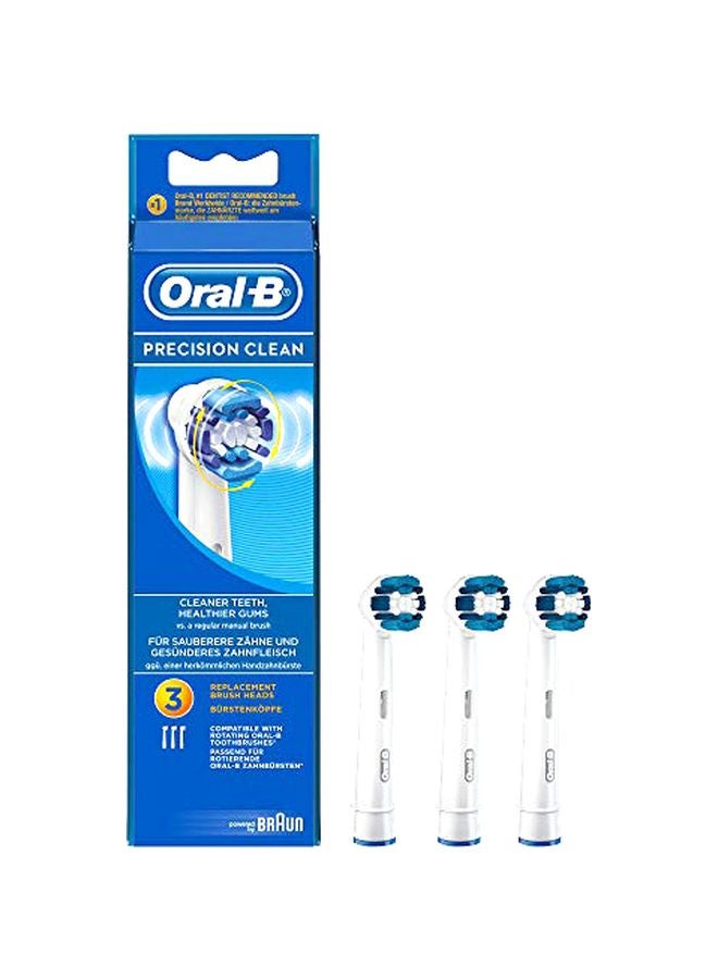 Oral-B Pack Of 3 Precision Clean Electric Toothbrush Heads White